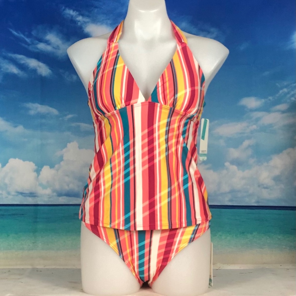 SUNSETS CALIFORNIA Swimsuit 2pc Halterkini Size S